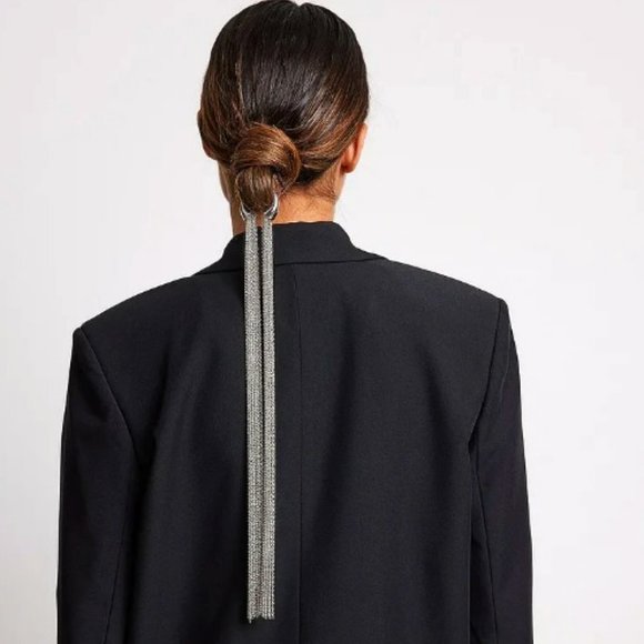 NA-KD Accessories - NWT Silver Chain Hair Jewelry